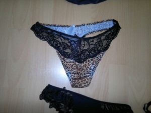 leoparden Spitzen Tanga