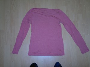 Rosa Orsay Shirt hinten