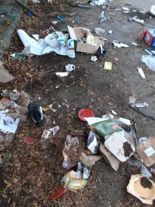 Alles nur noch ein Fall für die Stadtreinigung, welche sich schon im Anmarsch befand.