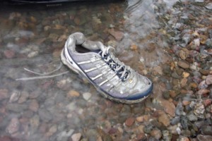 Ob der andere Nike-Schuh schon in der Nordsee dümpelt?