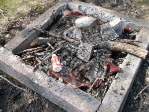 gleiche Decke als Grillanzünder