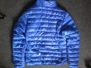 Blaue Jacke