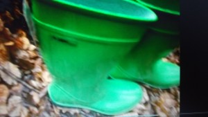 die nagelneuen grünen gumsen sind auch gleich dran