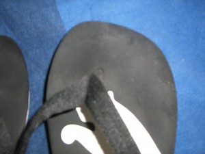 füße von den flip flops