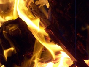 Nur noch der Metallbügel ist übrig geblieben