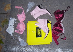 Müll0409 1354.jpg (225.34 KiB) 14626 mal betrachtet Die süße Wäsche bekam durch den Pressvorgang siffige Schleifspuren ab und die Stiefeletten sahen au f den ersten Blick noch realtiv gut aus.