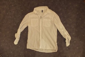 weiße Bluse von H&amp;M, gleiches Modell wie die graue