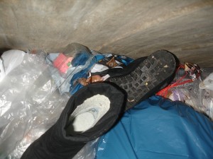 noch mal die Puma-Winterboots ... Sohle ist teils mehrfach gebrochen. Dabei kommt der Winter jetzt erst richtig in Fahrt *gg*