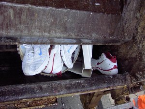 Eine lustig anzuschauende Ansammlung von Nike &quot;Swoosh&quot;.