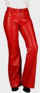 Tessa Rood leren broek wijde pijpen k.jpeg