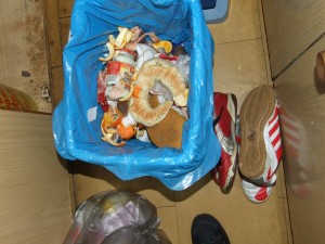 The last pictures was takenn during another photo session. As you see there are a few pairs of shoe, precisely there are three pairs of indor football shoes: Nike, Puma and Adidas shoes. All of them were used by girls. Nike's shoes were thrown out, but I still have the rest.